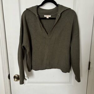 Olive Green crop Sweater